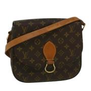 Louis Vuitton Vintage Pre-owned Canvas axelremsvskor Brown, Dam