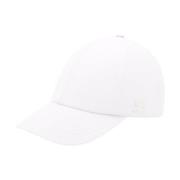 Courrèges Vit Bomull Baseballkeps med Logodetalj White, Dam