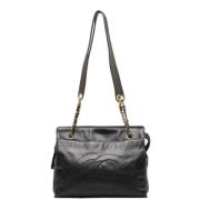 Chanel Vintage Pre-owned Laeder totevskor Black, Dam