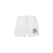 Casablanca Avenida Printed Sweatshort White White, Herr