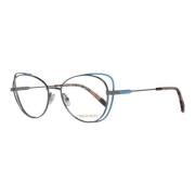 Emilio Pucci Elegant Oval Metall Optiska Ramar Gray, Dam