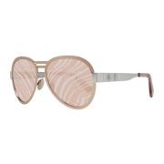 Roberto Cavalli Aviator Solglasögon med Mönstrade Glas Pink, Dam