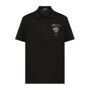 Versace Polo med logotyp Black, Herr