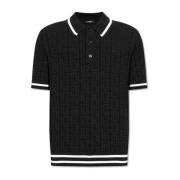 Balmain Polo med monogram Black, Herr