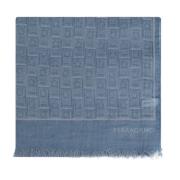 Salvatore Ferragamo Monogram Scarf Blue, Herr