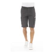 Baldinini Trendiga Sommar Herr Shorts med Logo Gray, Herr