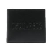 Dsquared2 Stilfull Bi-Fold Plånbok med Kortplatser Black, Herr