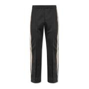 Salvatore Ferragamo Sweatpants med ränder Black, Herr