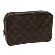 Louis Vuitton Vintage Pre-owned Canvas kuvertvskor Brown, Dam