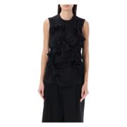 Comme des Garçons Svart Band Toppkläder Ss24 Black, Dam