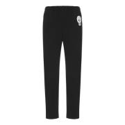 Alexander McQueen Svarta Jersey Skull Straight-Leg Sweatpants Black, H...