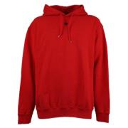 Dsquared2 Röd Hoodie Sweatshirt Alla Temperaturer Red, Herr