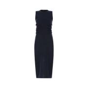 Maison Margiela Elegant Cashmere Blend Dress Blue, Dam