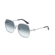 Jimmy Choo Stiliga Silverblå Gradient Solglasögon Gray, Unisex