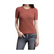 Ines De La Fressange Paris Gaetano okerstickad T-shirt Brown, Dam