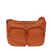 Prada Vintage Pre-owned Tyg prada-vskor Orange, Dam