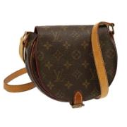 Louis Vuitton Vintage Pre-owned Canvas axelremsvskor Brown, Dam