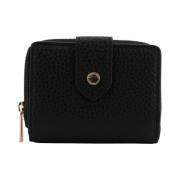 Pourchet Paris Svart Flap Plånbok Black, Dam