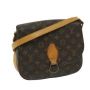 Louis Vuitton Vintage Pre-owned Canvas axelremsvskor Brown, Dam