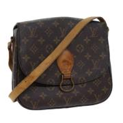 Louis Vuitton Vintage Pre-owned Canvas axelremsvskor Brown, Dam