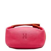 Hermès Vintage Pre-owned Canvas kuvertvskor Pink, Dam