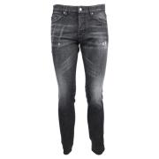 Dsquared2 Jeans med Konstnärligt Design Gray, Herr