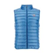 Jott Ärmlös Puffer Vest - Bara över toppen Blue, Herr