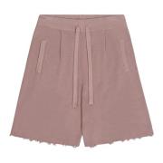 Laneus Förstörda Stickade Bermuda Shorts Pink, Herr