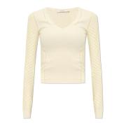 Max Mara Perforerad topp Nadar Beige, Dam