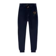 Giuseppe Zanotti Sammet sweatpants Blue, Herr