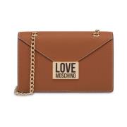 Love Moschino Bruna Väskor för Stiliga Fashionistas Brown, Dam