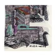 Zadig & Voltaire Sidenscarf Multicolor, Dam