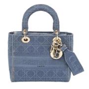 Dior Vintage Pre-owned Canvas totevskor Blue, Dam