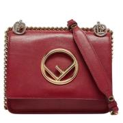 Fendi Vintage Pre-owned Laeder axelremsvskor Red, Dam