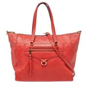 Louis Vuitton Vintage Pre-owned Laeder axelremsvskor Red, Dam