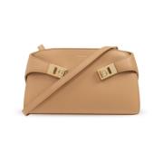 Salvatore Ferragamo Kram axelväska Beige, Dam