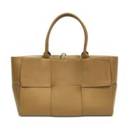 Bottega Veneta Vintage Pre-owned Laeder totevskor Brown, Dam