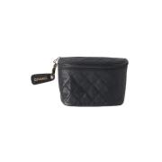 Chanel Vintage Pre-owned Laeder crossbodyvskor Black, Dam