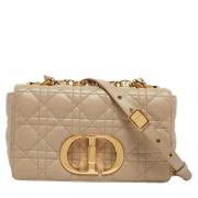 Dior Vintage Pre-owned Laeder axelremsvskor Beige, Dam