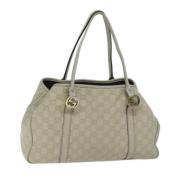 Gucci Vintage Pre-owned Canvas totevskor Beige, Dam