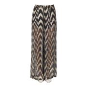 Jucca Lurex Wide Leg Byxor Multicolor, Dam