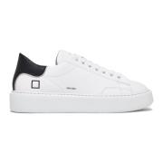 D.a.t.e. Vita Sneakers med Lärdetaljer White, Dam