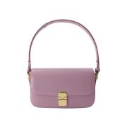 A.p.c. Laeder handvskor Purple, Dam