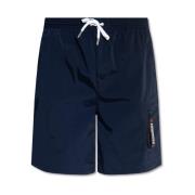 Dsquared2 Badshorts med logotyp Blue, Herr