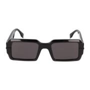 Fendi Fyrkantiga acetat solglasögon Black, Dam