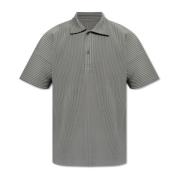 Issey Miyake Veckad polo Gray, Herr