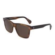 Oliver Peoples Fyrkantiga Acetat Solglasögon OV 5444Su Brown, Unisex