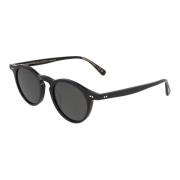 Oliver Peoples Klassiska Runda Solglasögon OV 5504Su Black, Unisex