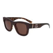 Dolce & Gabbana Fyrkantig Ram Solglasögon DG 6140 Brown, Unisex