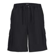 Jack & Jones Cargo Bermuda Shorts Vår/Sommar Kollektion Black, Herr